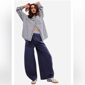 🎁🆕 NWT FREE PEOPLE Teagan Barrel Trouser